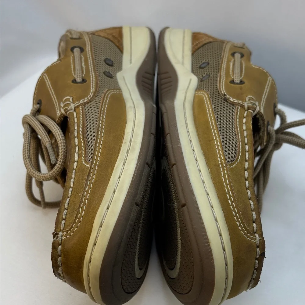 Margaritaville‎ Men's Sz10 Tan Anchor/Deck Leather Casual Shoes